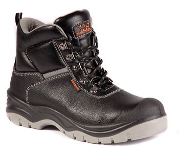 BLACK GREY SAFETY BOOT SIZE 05
